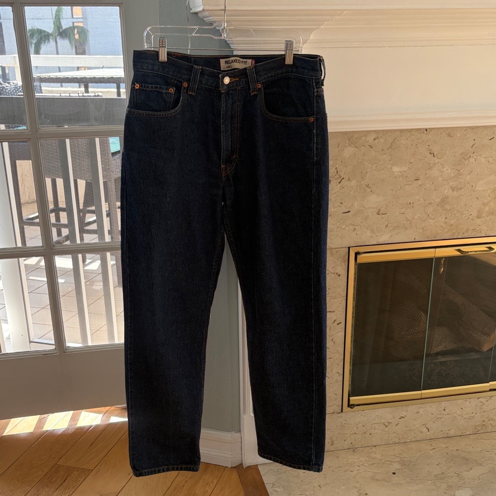 Levi's Men’s Dark Blue Relaxed Fit Jeans